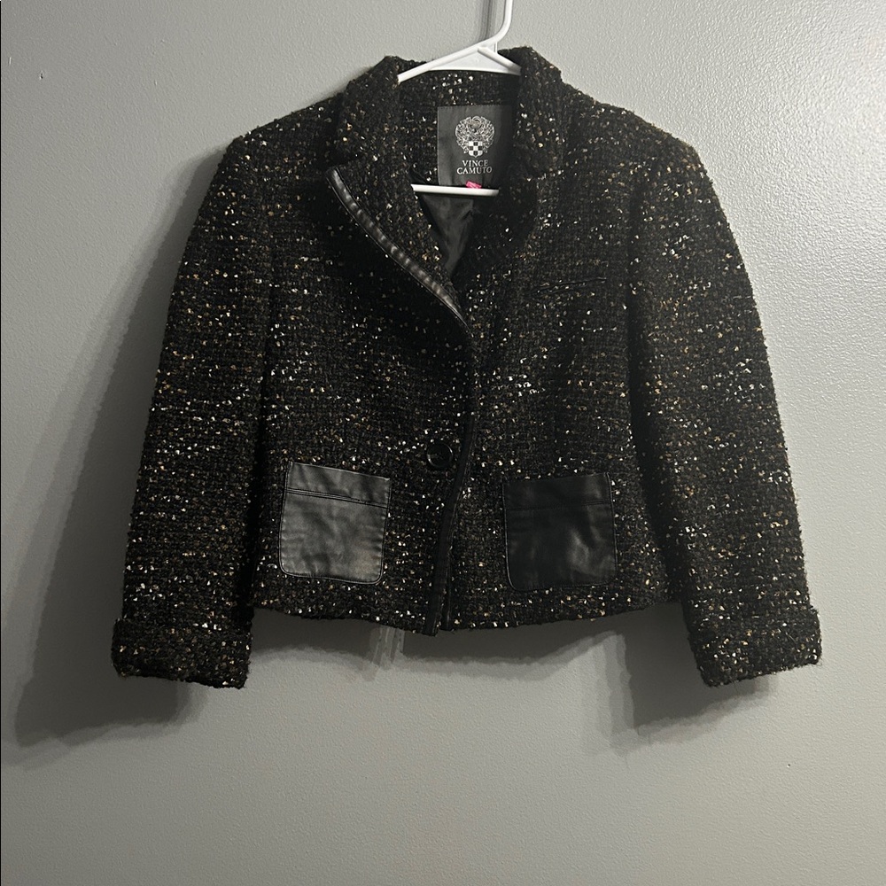 Vince Camuto Tweed Cropped Jacket Size 6